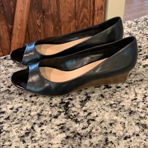 Cole Haan Peep Toe Wedges